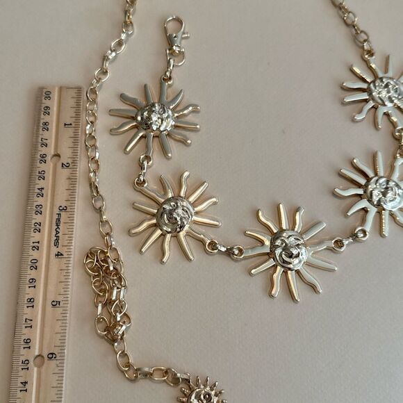 Gold Sunburst Chain Belt main image 5